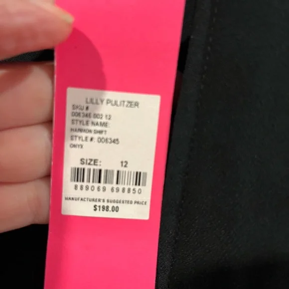 Lilly Pulitzer Black Lace Mini Dress - Picture 8 of 9